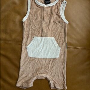 Little Bipsy Tan and Cream Terry Jumper